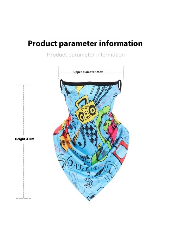 yongsheng Wrap Cloth Cycling Face Mask, Motorcycle Helmets Liner Neck Gaiter, Quick-Dry Half Masks  - Image 3
