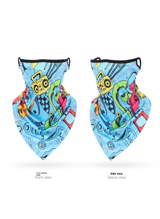 yongsheng Wrap Cloth Cycling Face Mask, Motorcycle Helmets Liner Neck Gaiter, Quick-Dry Half Masks  - Image 1