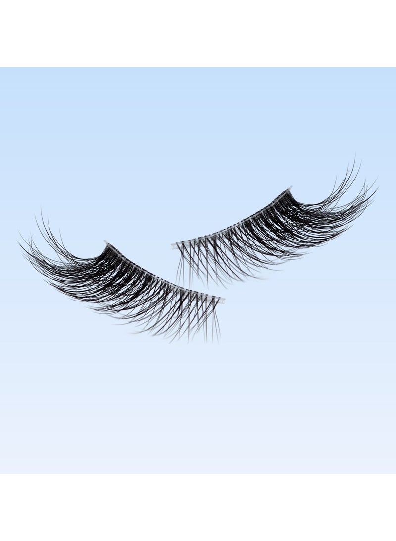 Generic 5 Pairs False Lashes, Crisscross Multi-layers False Eyelashes, Natural Look Cat Eye Half Lashes Wispy Fluffy Faux Mink  - Image 4