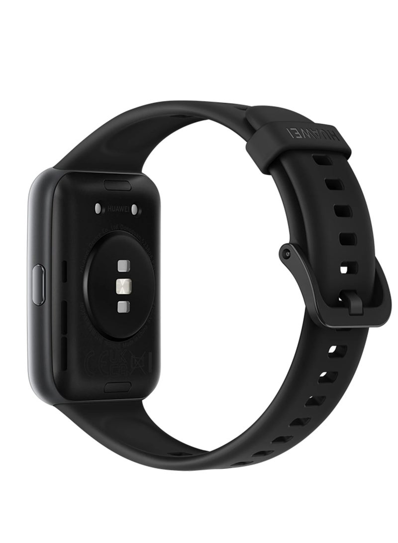 Classic Silicone Watch Strap Band for Watch Fit 2 Soft Silicone Rubber Strap Black - Image 3