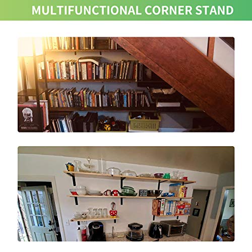 Emeroll 20 PCS L Corner Brace Heavy Duty Shelf Brackets 4 x 3 Inch L Joint Angle Brackets Shelf Support Corner Braces for Shelves, Furniture Cabinet Bookshelf with Screws - Image 5