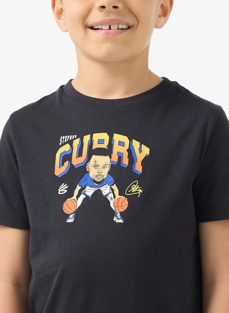 اندر ارمر تيشيرت برسومات كرتونية للشباب