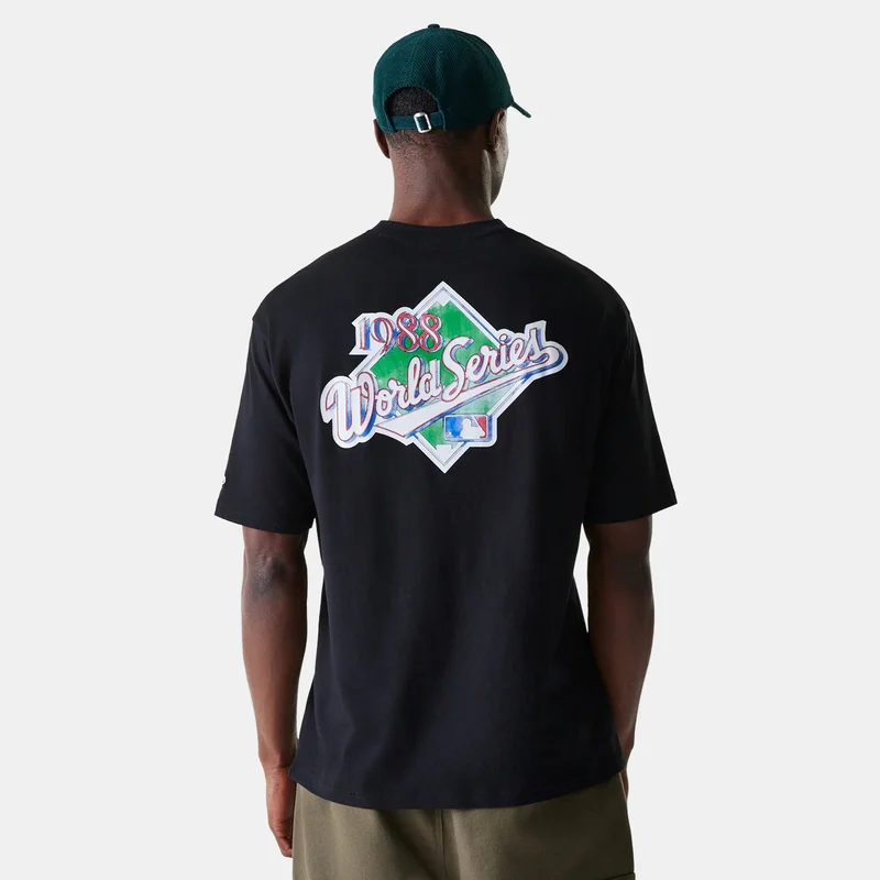 NEW ERA Black Men's MLB Los Angeles Dodgers World Series T-Shirt for Men | Best Price UAE