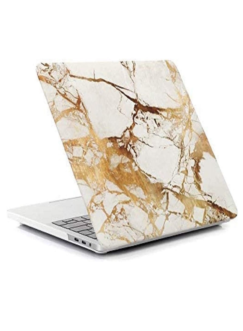 Hard Shell Case and Screen Protector Compatible with MacBook Pro 16-Inch Model: A2141 (MVVJ2xx/A, MVVK2xx/A, MVVL2xx/A, MVVM2xx/A) Retina Display with Touch Bar Touch ID, Gold Marble - Image 4