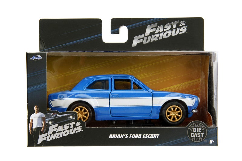 Jada Fast & Furious 1:32 Brian's Ford Escort Die-Cast Car, Toys for Kids and Adults - Image 3