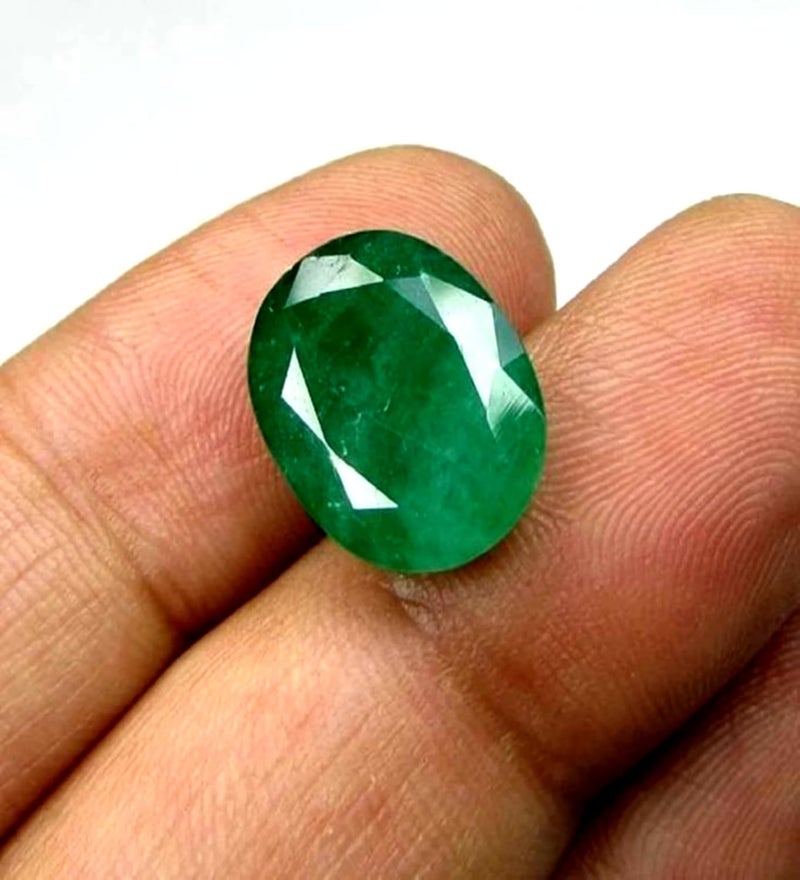 FLAIMYST Netural Emerald Panna Stone Original Certified 5.5 to 8.80 Ratti (Emerald Panna Gemstone) - Image 3