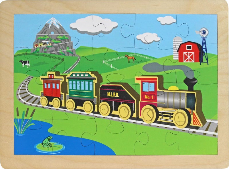 Maple Landmark 11 x 15 Countryside Railroad Puzzle Made in USA - Image 3