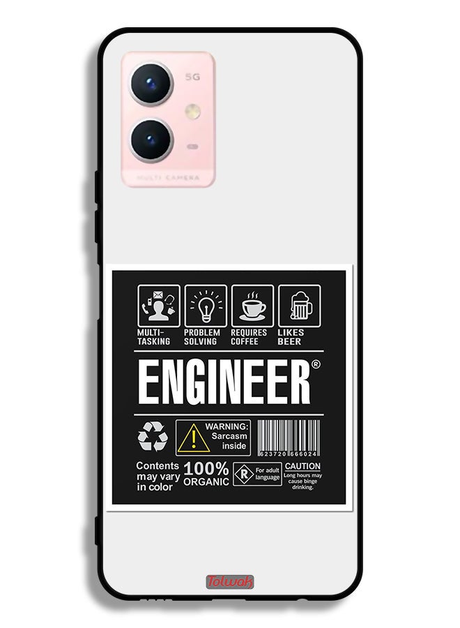 Tolwak غطاء واقي لهاتف Vivo Y33s 5G مع ملصق مهندس - Image 2