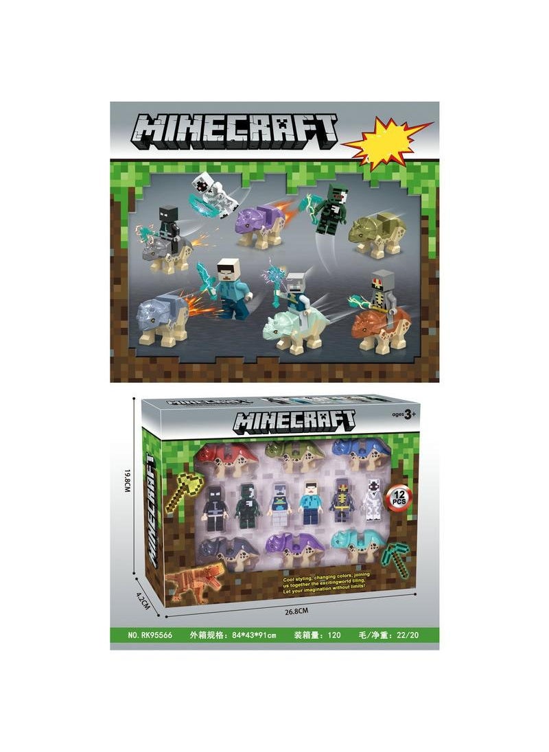 Y&D Minecraft Action Figures  Toys to Create Explore and Survive  Authentic Pixelated Designs Collectible Gifts for Kids 