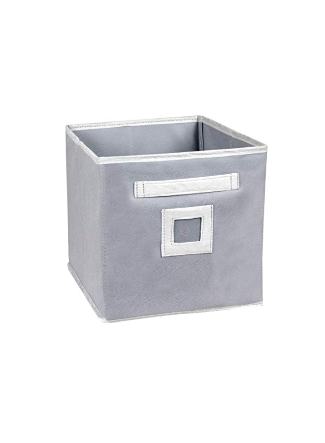 Kuber Industries Industries Non Woven 3 Pieces Fabric Foldable Storage Cube ToyBooksShoes Storage Box With HandleExtra Large (Grey)-Kubmart2123 - Image 2