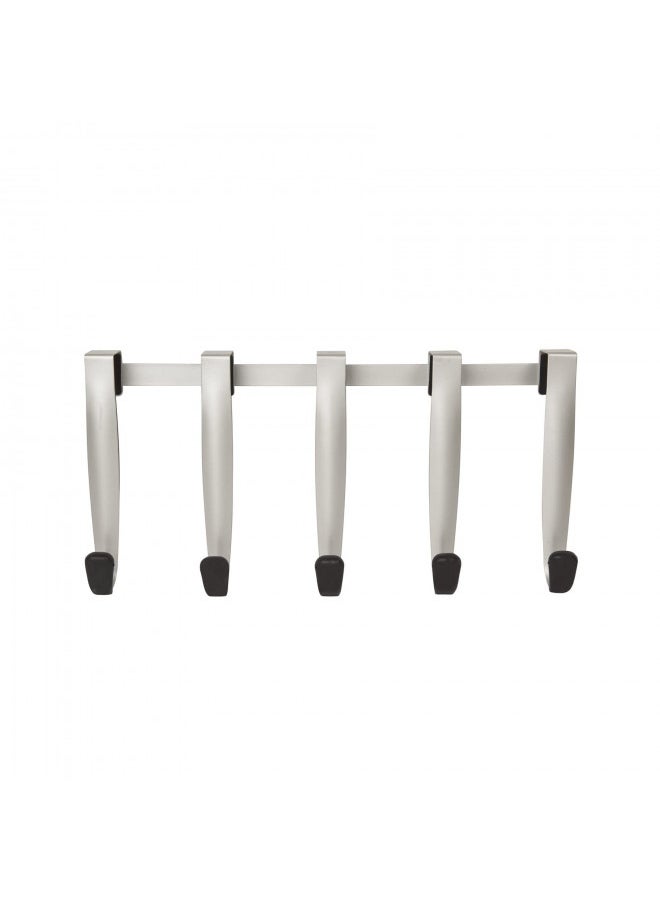 Umbra Schnook Steel Over-the-Door Multi-Hook, 5-Hook, Nickel/Black