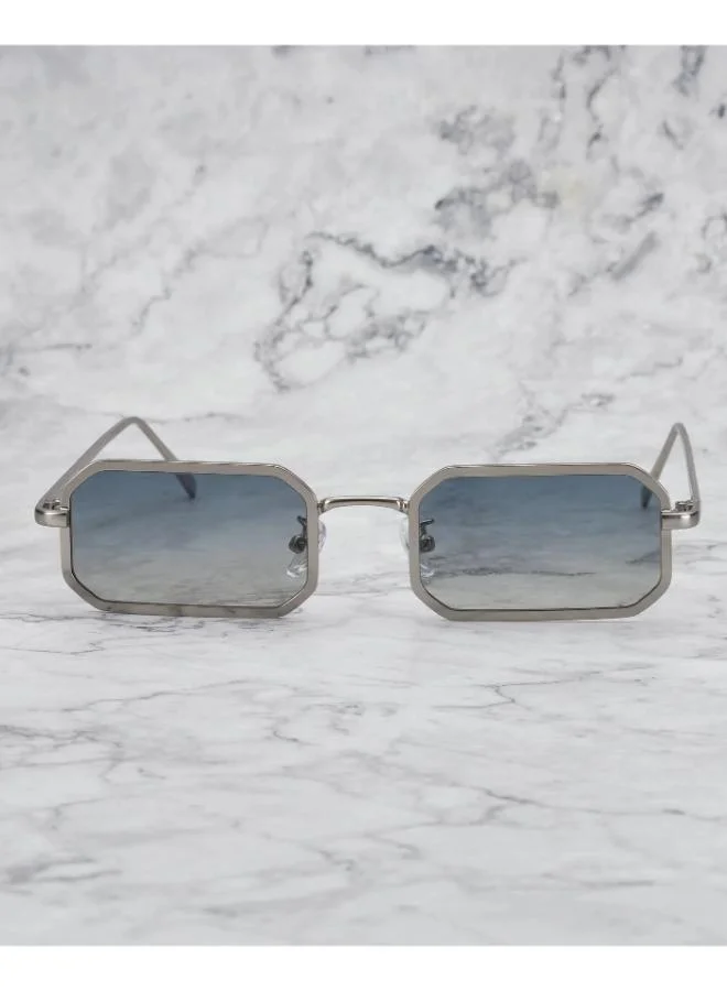  اكسبليست باوتس نظارات شمسية أنيقة   للجنسين مورفي فضي بتدرج أخضر إلى أصفر