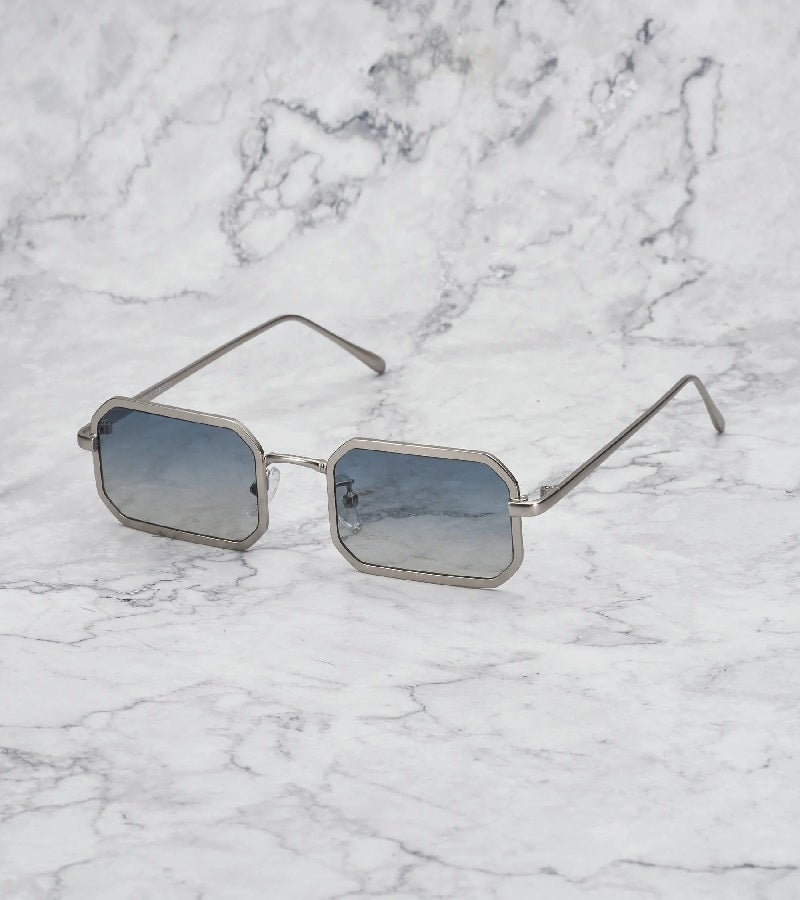  اكسبليست باوتس نظارات شمسية أنيقة   للجنسين مورفي فضي بتدرج أخضر إلى أصفر - Image 1