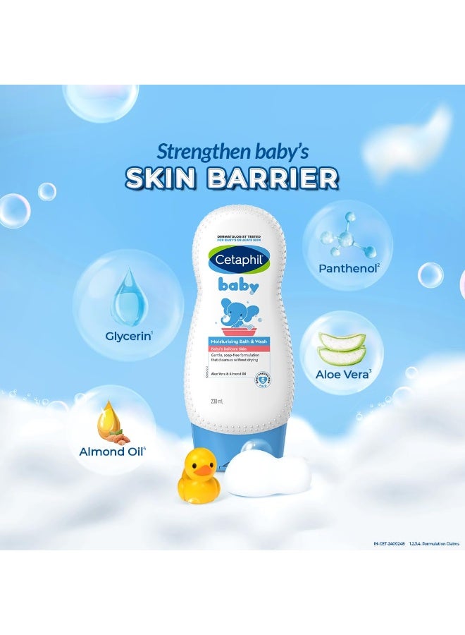 Cetaphil Baby Moisturising Bath & Wash 230 ml - Image 2