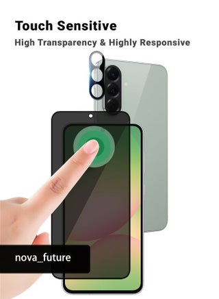 Samsung Galaxy A56 Protection Pack -1* Anti-Peeping Privacy Glass Screen Protector +1*Camera Lens Protector, Premium Edge-to-Edge, High Transparency, Anti-Explosion, Easy Installation - view 4