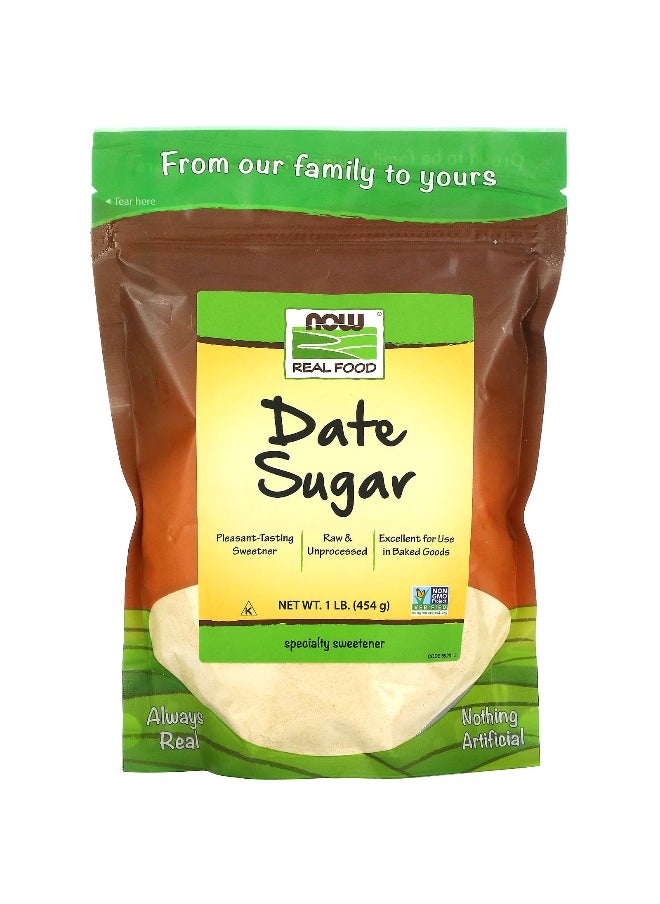 Now Foods NOW Foods, Real Food, Date Sugar, 1 lb (454 g)  - Image 1