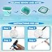 FETHWOIN Shark Tooth Sifter Beach Sand Sifter Sea Shell Scooper for Beach Shell BagsFoldable Bucket Sand Beach Toys for Kids 6 8 10 12 Medium Blue - Image 4