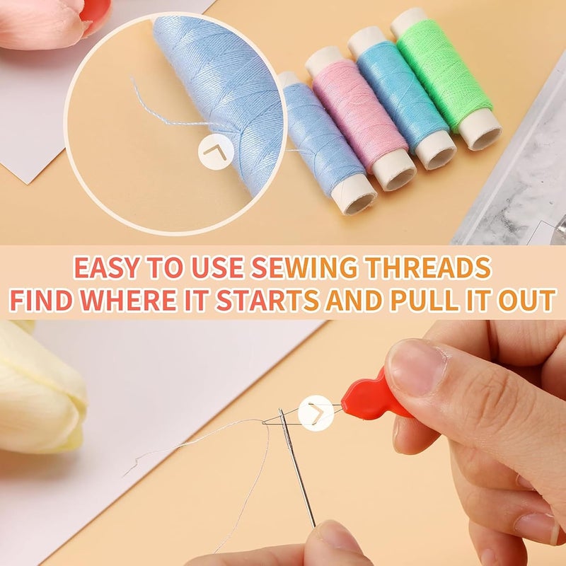 RIANZ 200 pcs Sewing Kit for Adults, Needle and Thread Kit for Sewing,Professional Sewing Supplies Accessories with Tailor Scissors, 43XL Thread, 30 Needles, Thread Snips and More for Travel Home Beginners (Style - 1) - Image 4