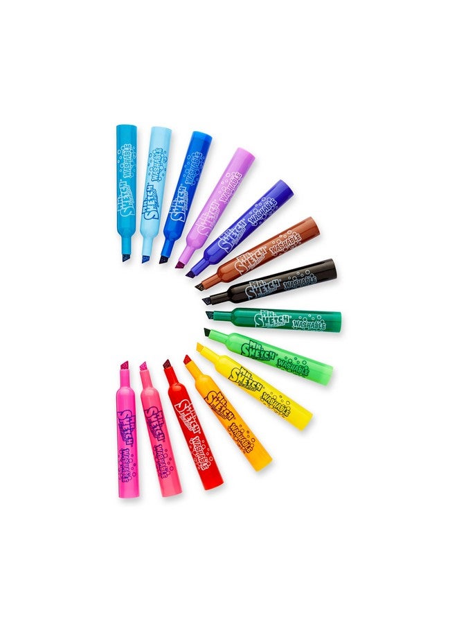 مستر.سكيتش أقلام تحديد معطرة من Mr. Sketch®، رأس مشطوف، متنوعة، عبوة من 14 قطعة - Image 4