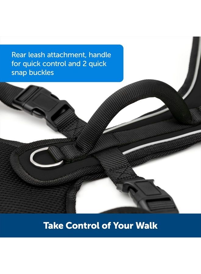 PetSafe EasySport Dog Harness, Adjustable Padded Dog Harness with Control Handle and Reflective Piping, From the Makers of the Easy Walk Harness,Blue,Medium - Image 4