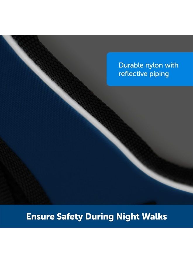 PetSafe EasySport Dog Harness, Adjustable Padded Dog Harness with Control Handle and Reflective Piping, From the Makers of the Easy Walk Harness,Blue,Medium - Image 3