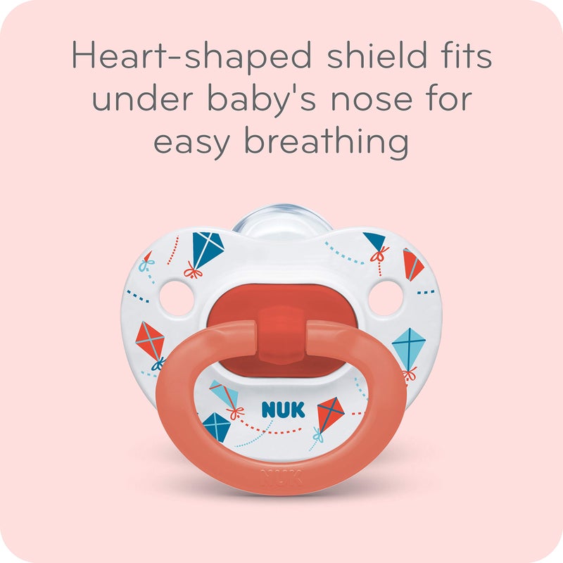 NUK Comfy Orthodontic Pacifiers for 0-6 Months â€“ BPA-Free, 5-Pack, Soft & Durable Design for Baby Comfort - Image 4