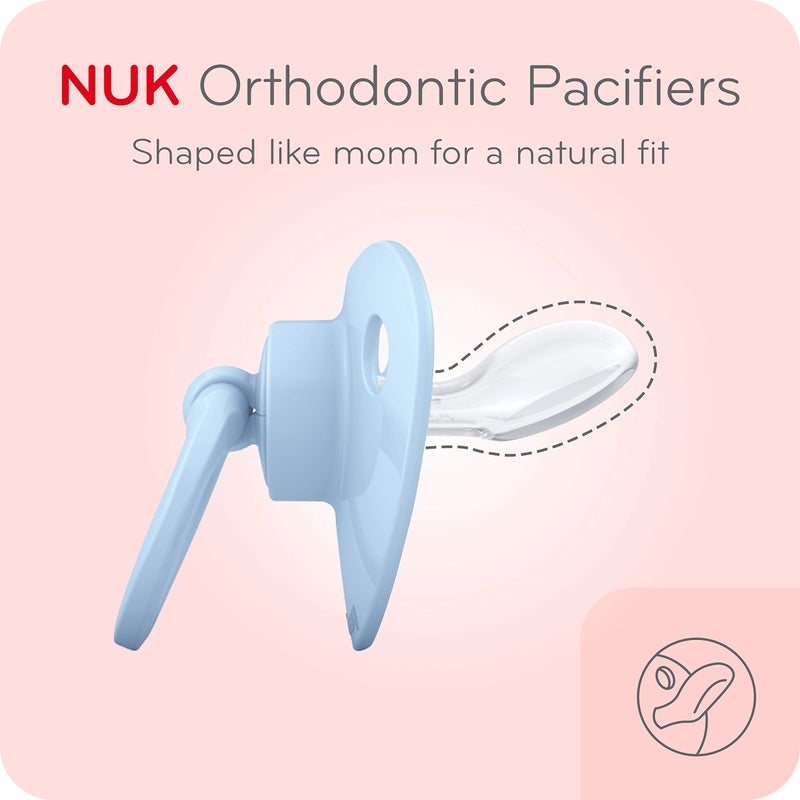NUK Comfy Orthodontic Pacifiers for 0-6 Months â€“ BPA-Free, 5-Pack, Soft & Durable Design for Baby Comfort - Image 2