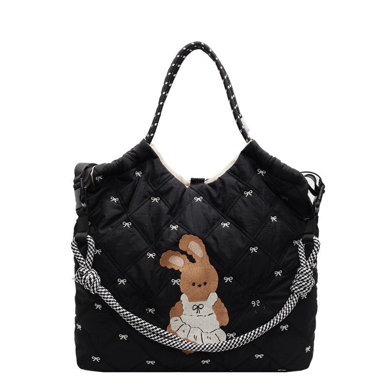 Small Crowd Bag Women'S This Year'S Popular Large-Capacity Tote Bag Joker College Students Class Bag Commuter Bag - Image 1