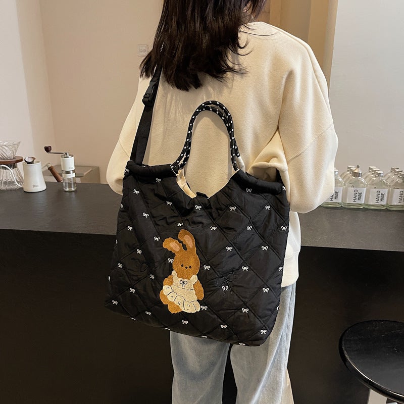 Small Crowd Bag Women'S This Year'S Popular Large-Capacity Tote Bag Joker College Students Class Bag Commuter Bag - Image 5