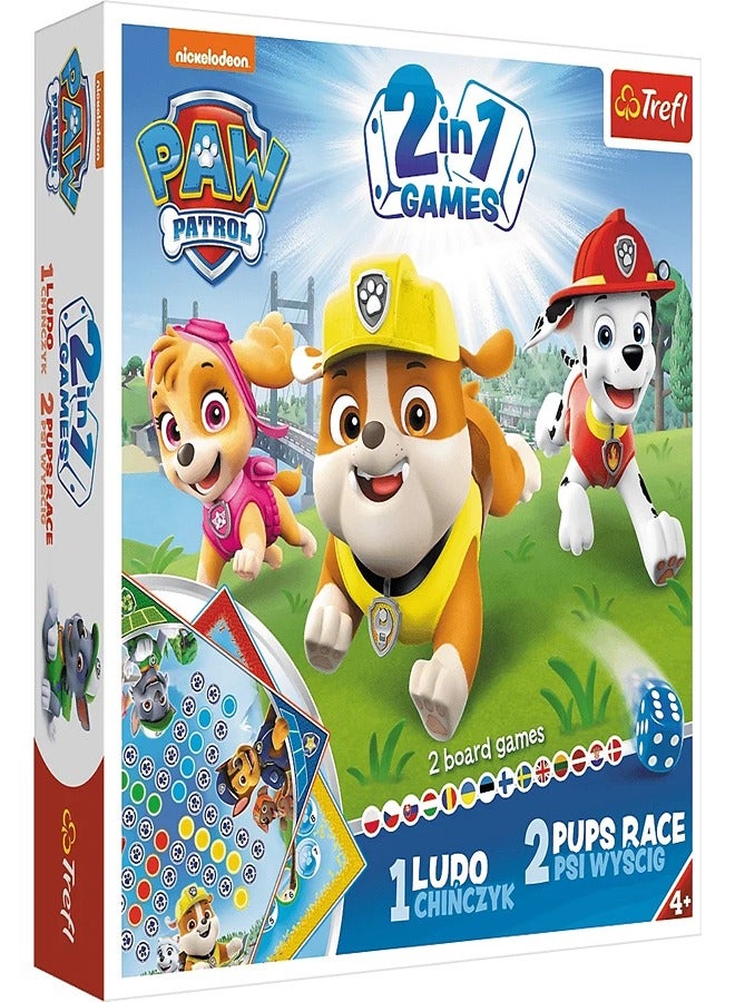 Trefl - 2in1 Chinese Paw Patrol board game - 1896 - Image 1