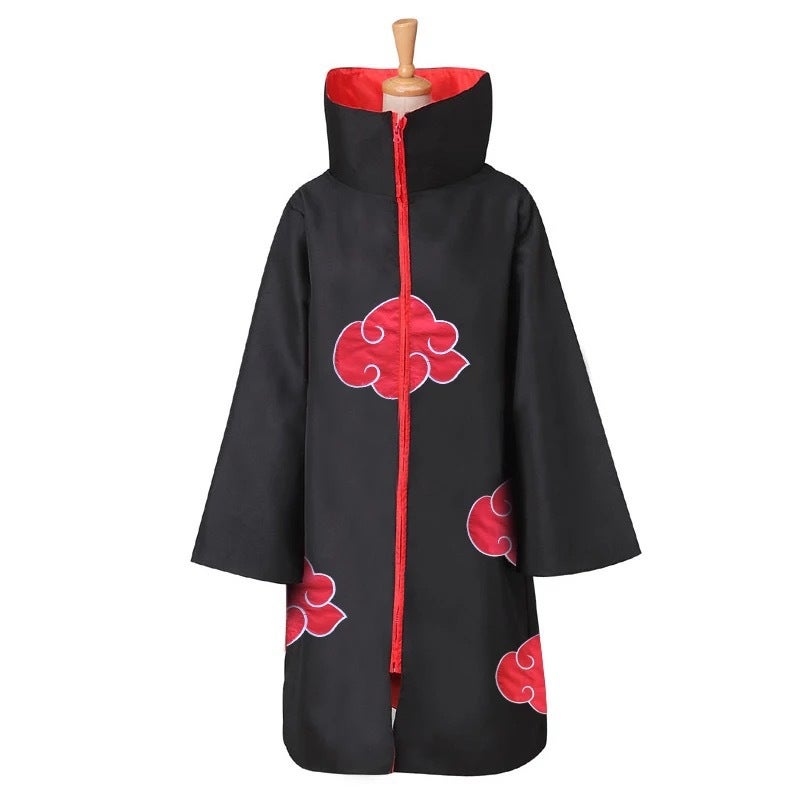Shadow of Fire Organization Cloak Animation cosplay Costume Red Cloud Robe Four Generation Six Generation Halloween Cloak Ninja Xiao Tissue Cloak 