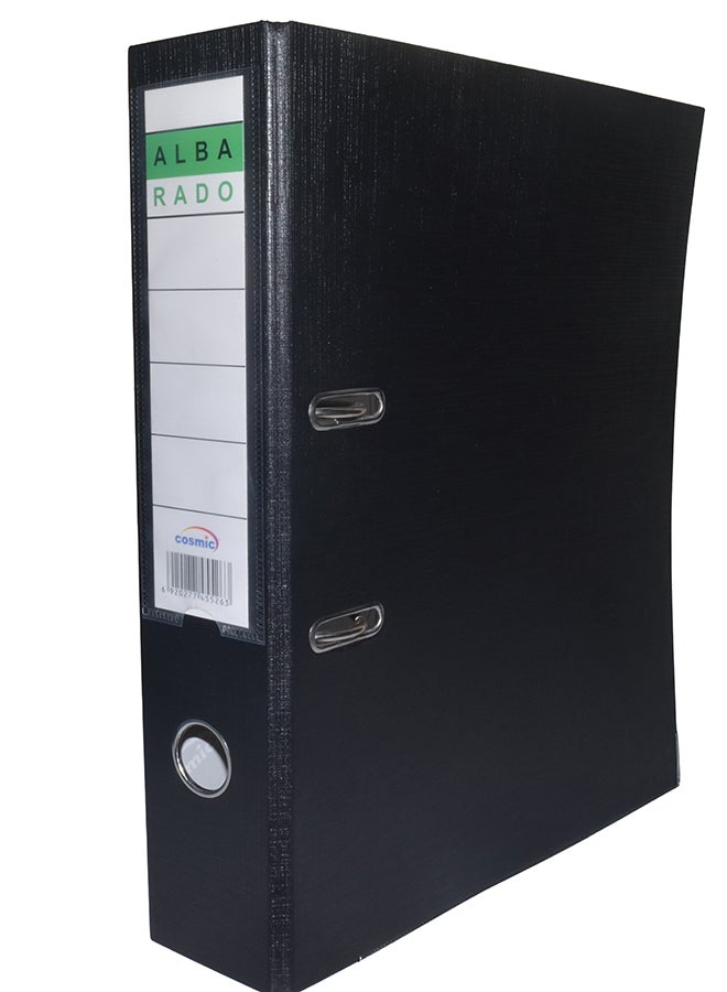 Cosmic Alba Rado/Cosmic FC 3" Lever Arch File F813 Black - Image 1