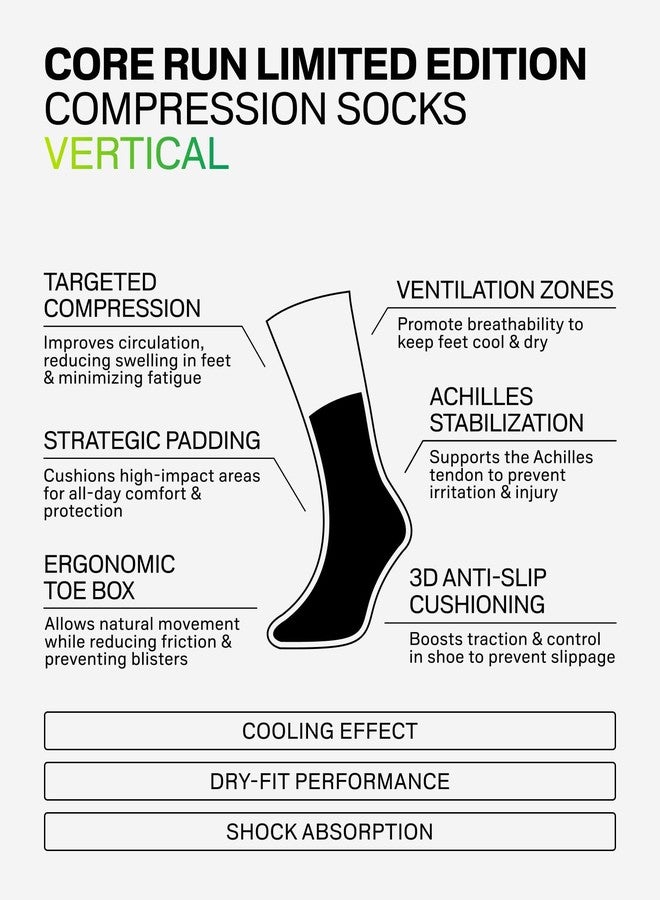 CEP Core Run Vertical Mid Cut Socks, White/Blue/Pink, Unisex, LG - Image 5