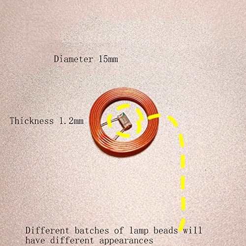 Taidacent LED Light Bulb, 0.5W, Warm White, 5 Pcs Induction Wireless, for Micro Modeling Decoration - Image 2