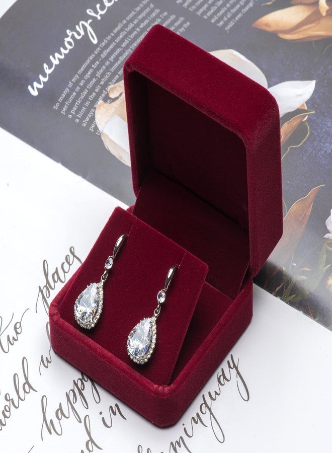 Giftop Velvet Earring Gift Boxes Jewelry Box (Red) - Image 5