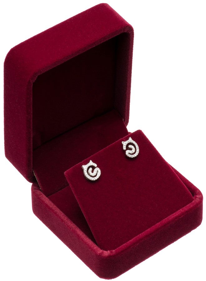 Giftop Velvet Earring Gift Boxes Jewelry Box (Red) - Image 3