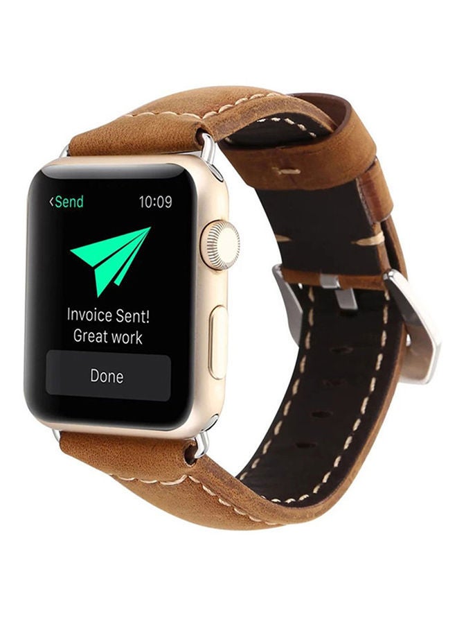 نيبمينينت سوار مضاد للماء لساعات أبل بني غامق - Image 2