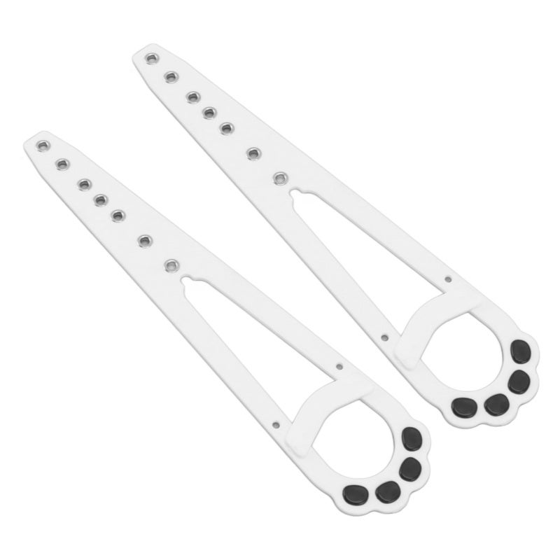 Adjustable Cat Door Latch: White PE & Stainless Steel, Tool-Free Installation, 7 Adjustable Holes - Dog-Proof Cat Door for Cat Private Space & Home Door Use - Image 1
