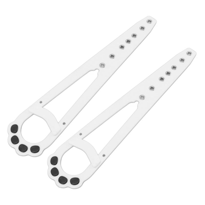 Adjustable Cat Door Latch: White PE & Stainless Steel, Tool-Free Installation, 7 Adjustable Holes - Dog-Proof Cat Door for Cat Private Space & Home Door Use - Image 2
