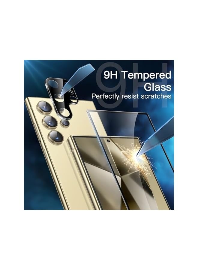 Jetech Screen Protector for Galaxy S24 Ultra 5G 6.8-Inch with Camera Lens Protector, Tempered Glass Film, Easy Installation Tool, Fingerprint ID Compatible, HD Clear, 2-Pack Each - Image 5