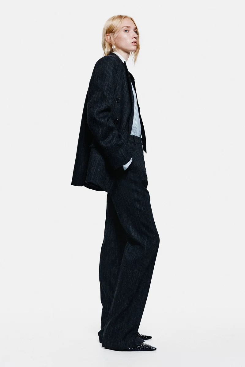 H&M Tailored wool-blend trousers