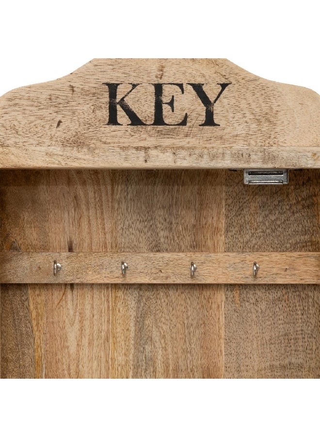 atmosphera Amalia Wooden Decorative Key Box Brown and Black 30 x 40 cm 167062  - Image 4