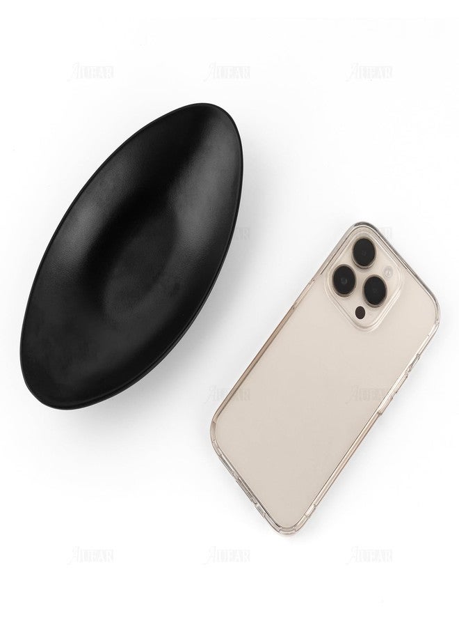 AUEAR, A5 Melamine Trinket Dish Decorative Jewelry Tray Ring Holder Organizer for Keys Food Safe Dishware Black (Ship) - Image 5