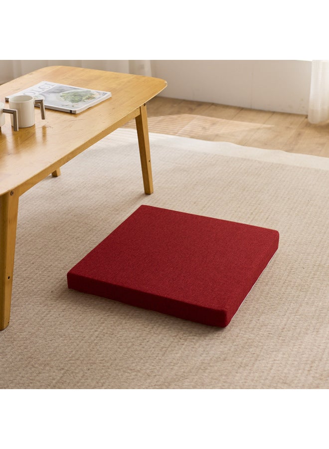 Cushion 45d High-density Sponge Linen Style Student Seat Booster Cushion Office Sedentary Artifact Dining Table And Chair Cushion