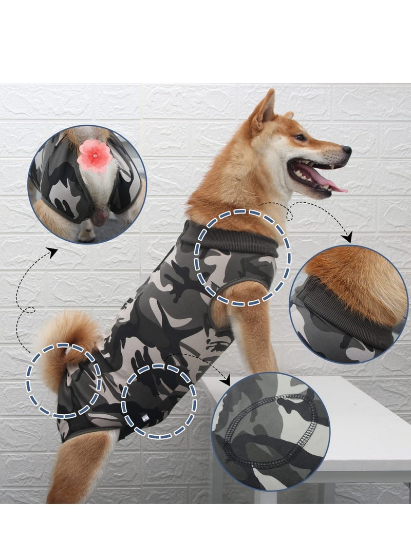 Excefore Dog Recovery Suit Anti-Licking Dog Onesie After Surgery Wound Protection Comfy and Stylish Dog Recovery Suit for Post Surgery Care M - Image 3