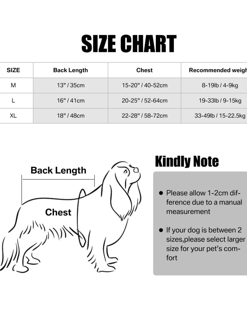 Excefore Dog Recovery Suit Anti-Licking Dog Onesie After Surgery Wound Protection Comfy and Stylish Dog Recovery Suit for Post Surgery Care M - Image 5