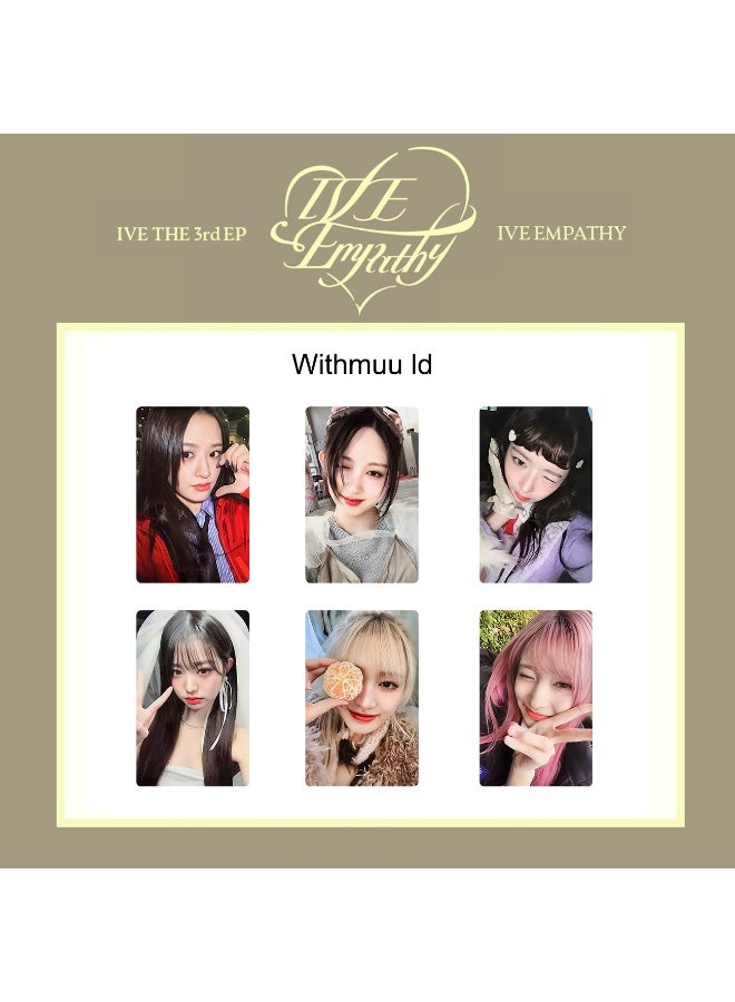 NIBEMINENT 6 Pcs Kpop IVE Empathy Lomo Cards Card For Fans Collection Gifts - Image 1