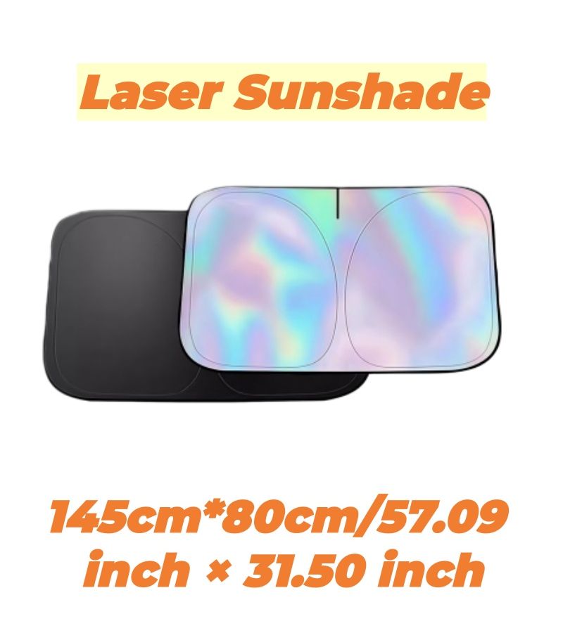 Universal Car Sun Visor Laser Shade Thick UV Thermal Scratch Resistant 145cm x 80cm - Image 2
