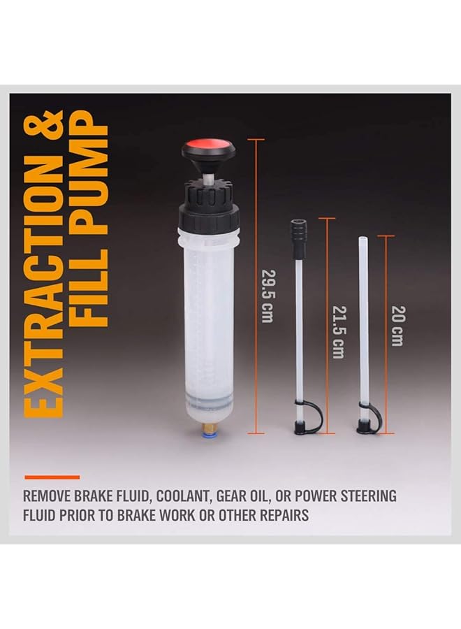KASTWAVE 200Cc Fluid Extractor, Automotive Fluid Extractor Pump, Oil Extractor/Oil Syringe, Manual Fuel Suction & Filler, Fluid Change Evacuator (7 Oz./0.21 Qt.) - Image 4
