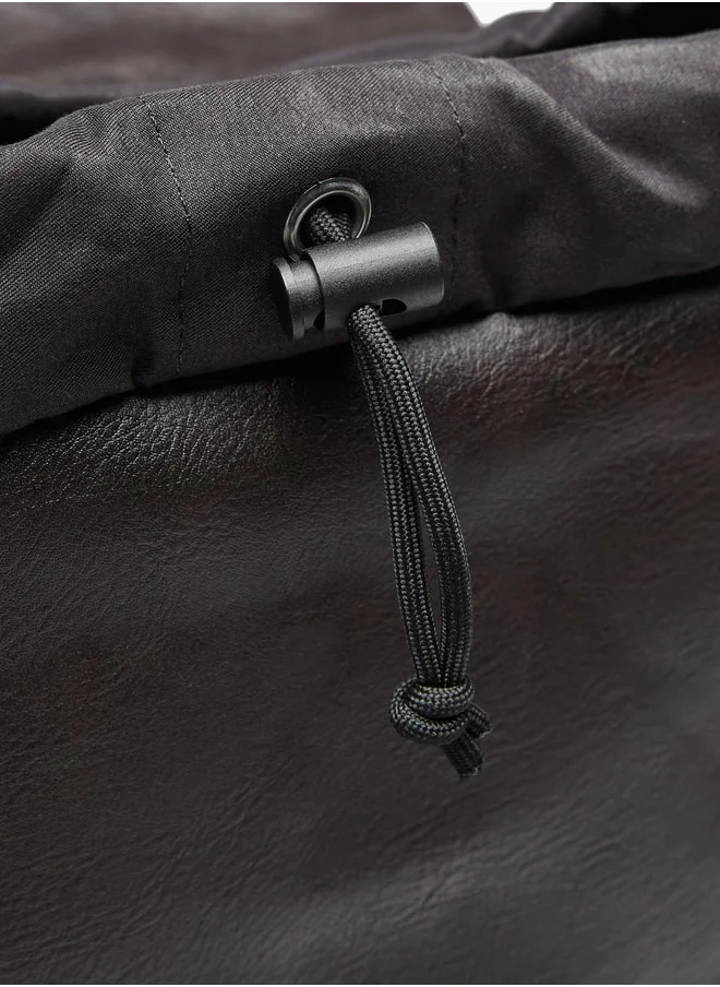 ال بي ال من شو اكسبرس Solid Drawstring Backpack with Adjustable Straps - 15x40x31 cm